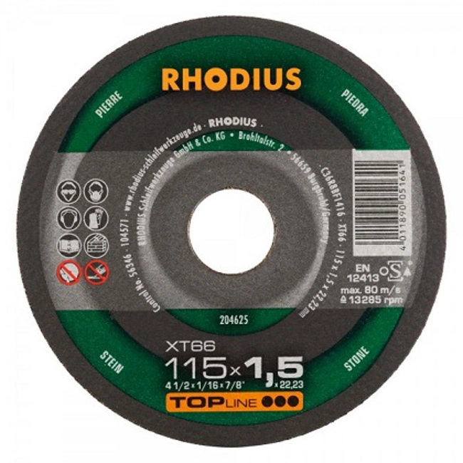 Vendita online Disco da taglio per pietra Rhodius 115X1,5 XT66